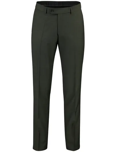 Carl Gross Carl Gross broek donkergroen flatfront model