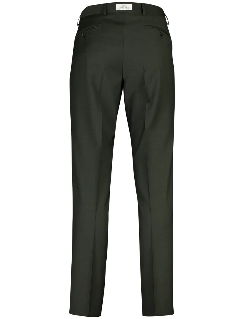 Broek Carl Gross donkergroen normale fit