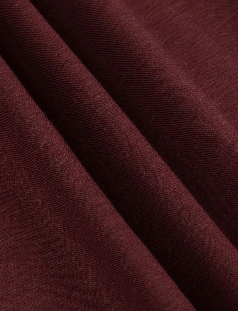 Overhemd Cavallaro bordeaux slim fit piqué