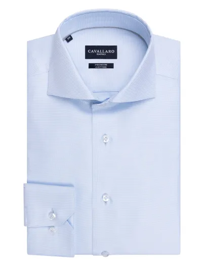 Cavallaro Overhemden Cavallaro lichtblauw slim fit