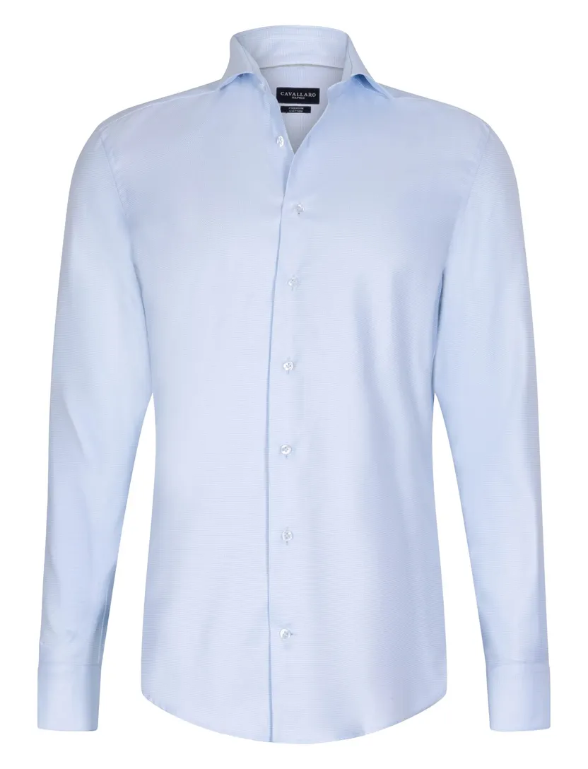 Overhemden Cavallaro lichtblauw slim fit
