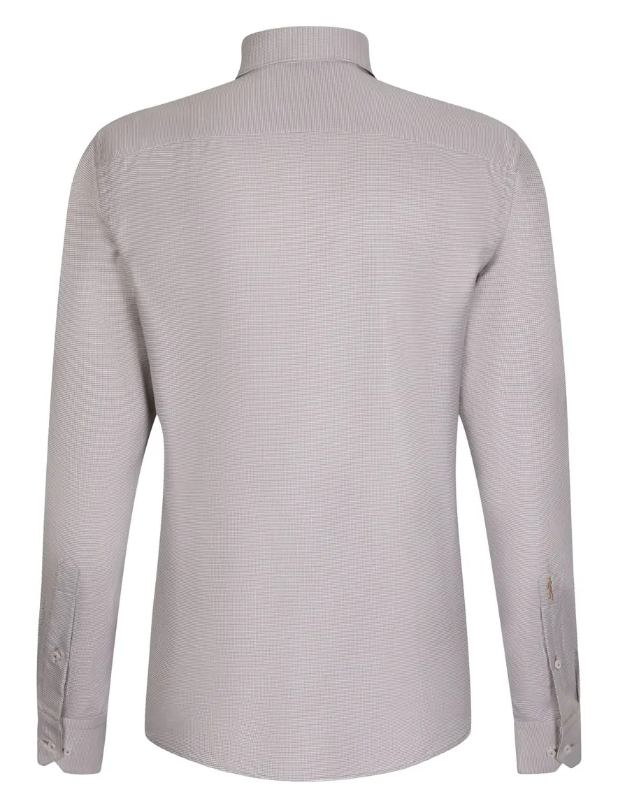 Overhemd Cavallaro beige 110265006-Taupe