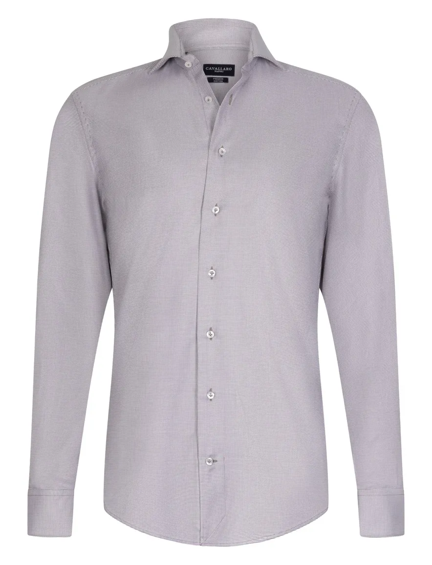 Overhemd Cavallaro beige 110265006-Taupe