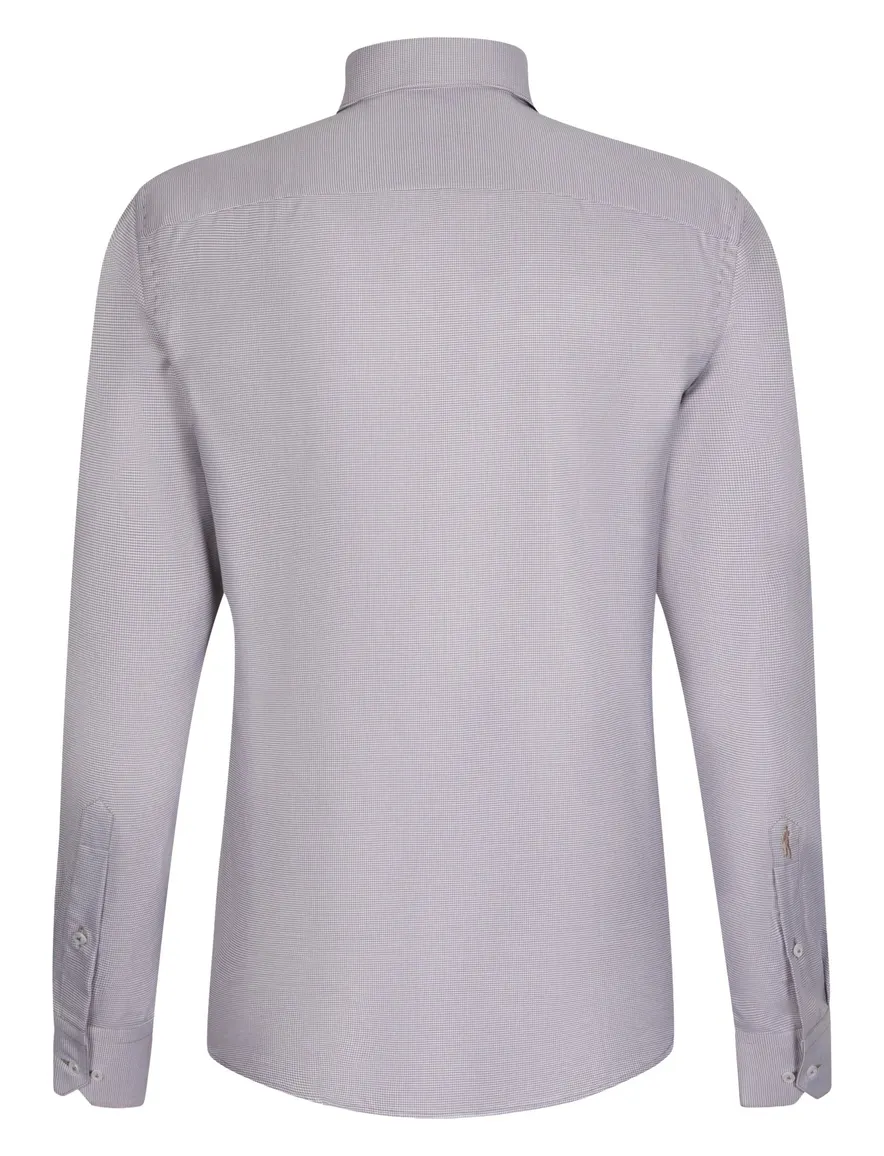 Cavallaro overhemd beige mouwlengte 7