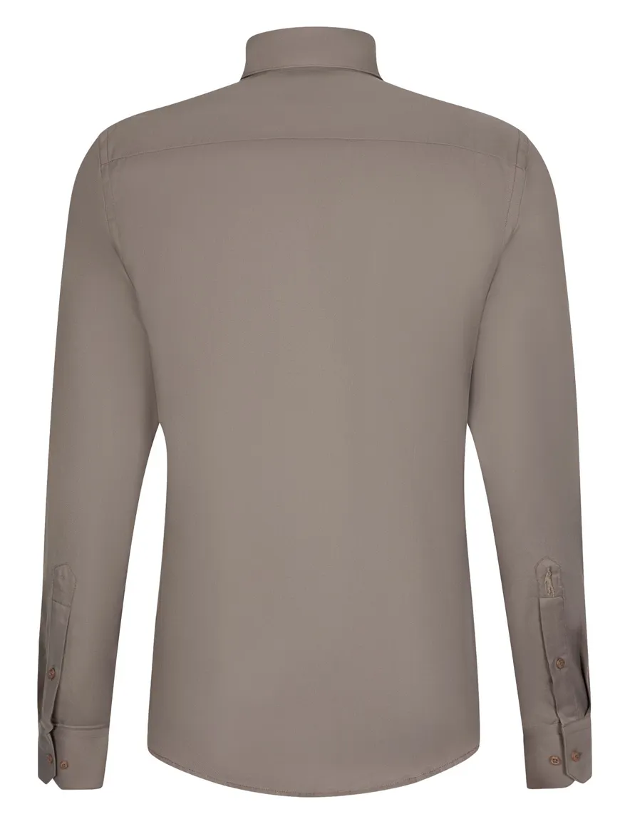 Overhemd Cavallaro bruin 110265009-Taupe
