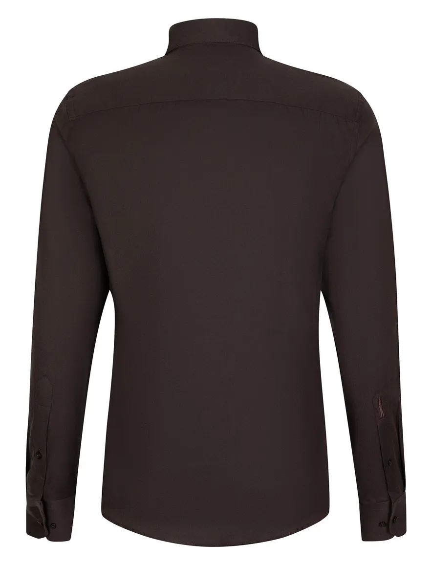 Overhemd Cavallaro bruin 110265009-Dark Brown