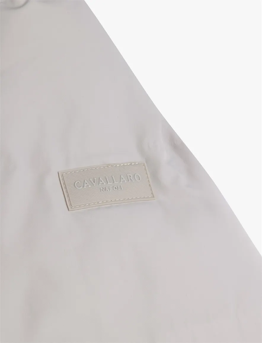 Cavallaro pufferjas beige gevoerd
