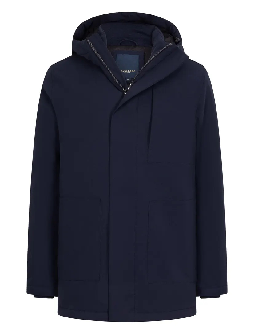 Parka jas Cavallaro donkerblauw polyester