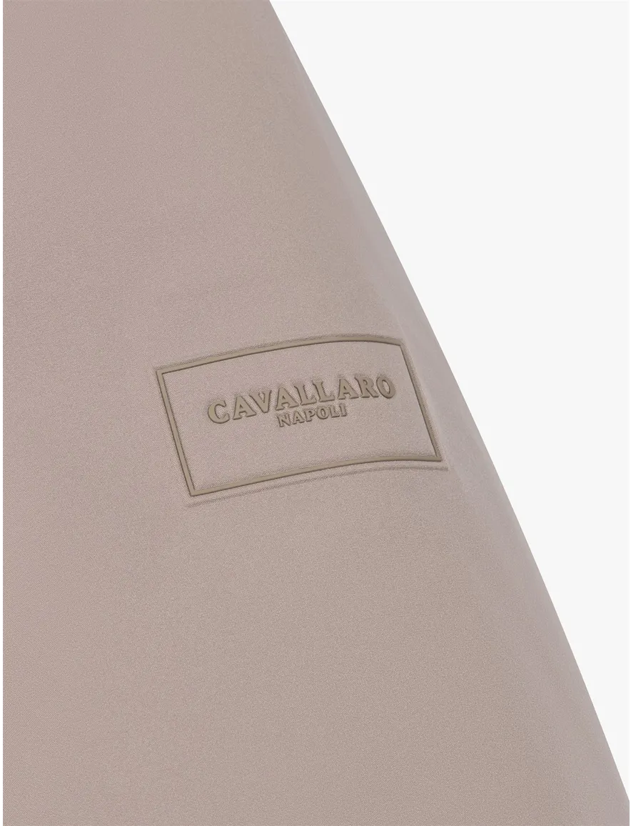 Cavallaro parka jas beige met borstzak