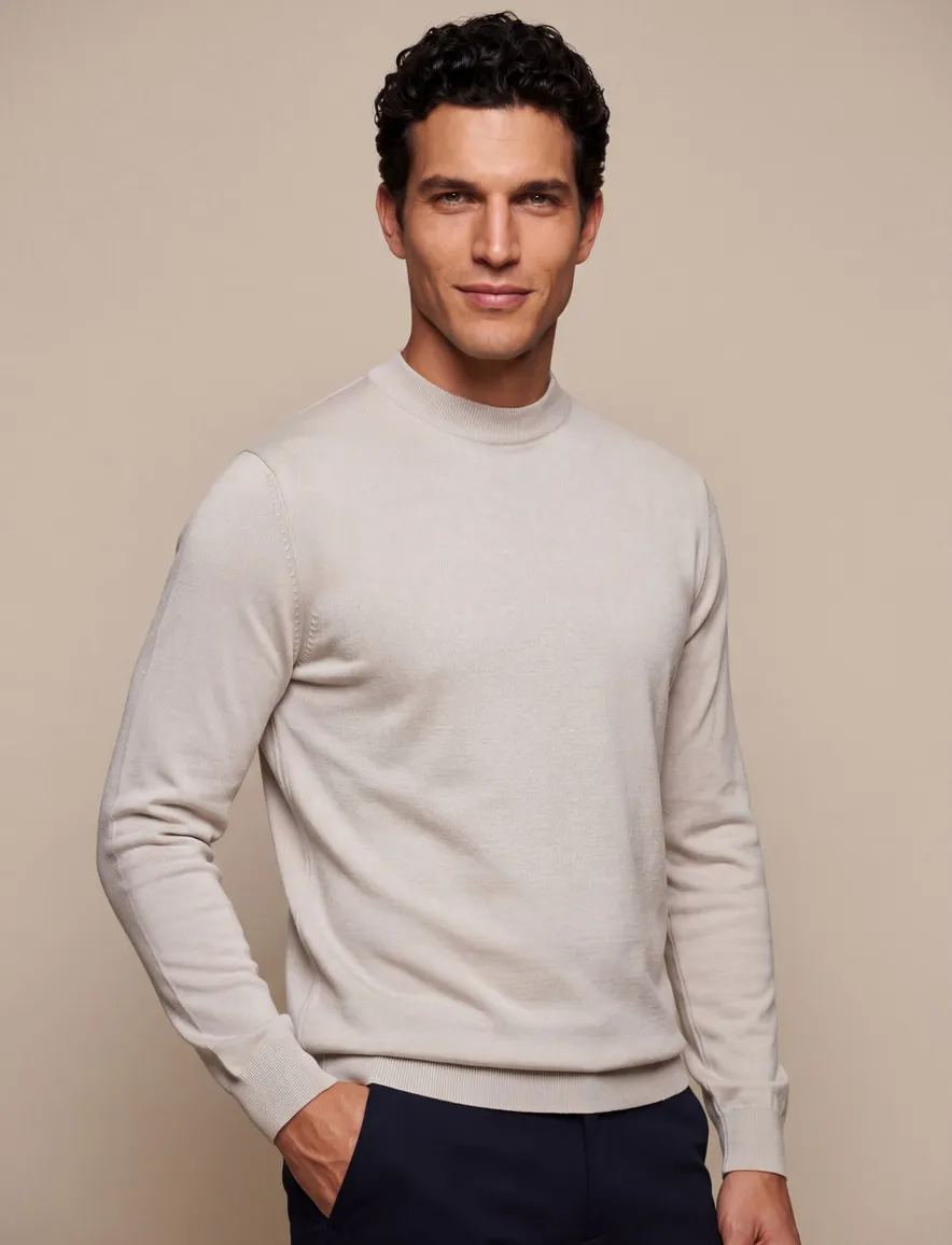 Cavallaro turtleneck trui creme
