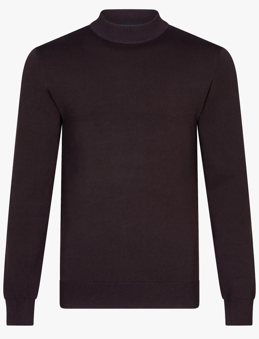Trui Cavallaro bruin normale fit