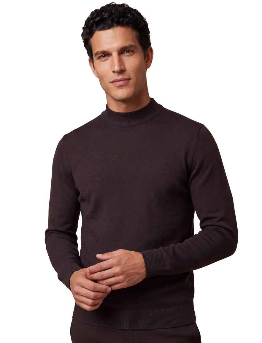 Trui Cavallaro bruin 118265005-Dark Brown