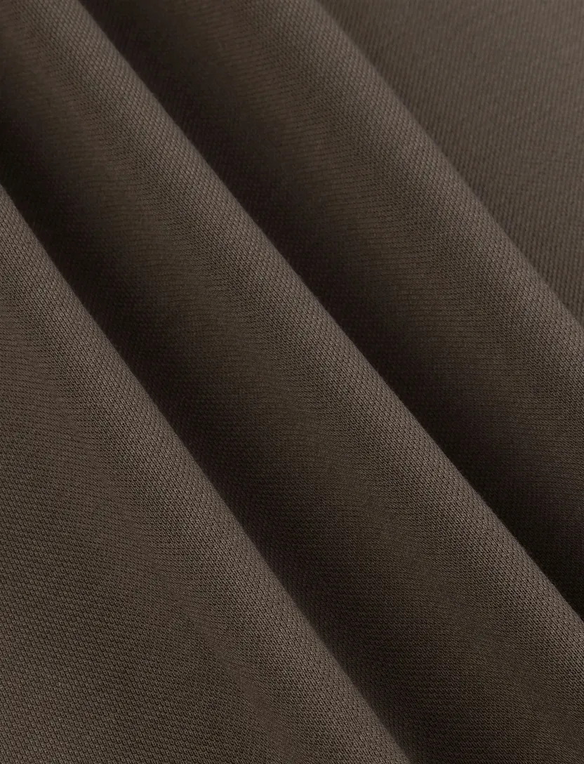 Trui Cavallaro bruin half zip