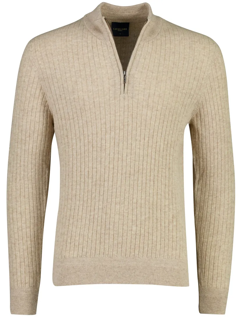 Trui Cavallaro beige wol