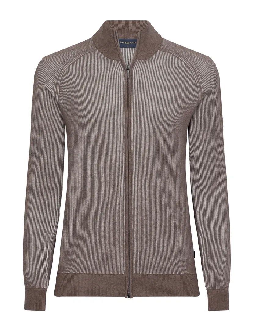 Vest Cavallaro khaki gemêleerd