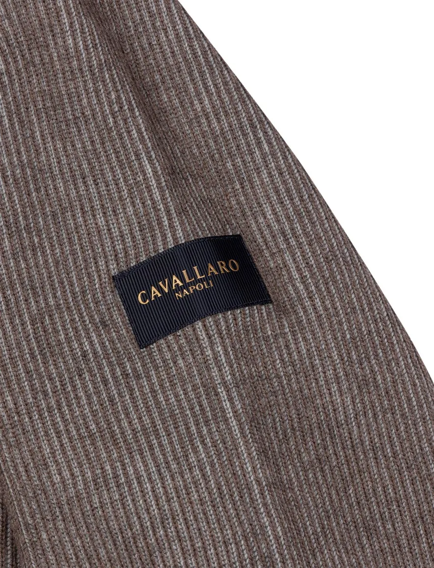 Cavallaro vest khaki gemeleerd