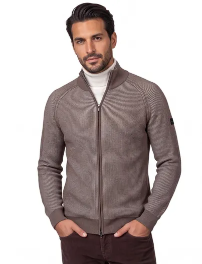 Cavallaro Cavallaro vest khaki gemeleerd