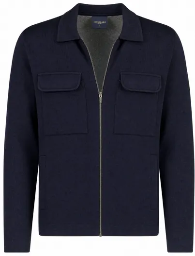 Cavallaro Vest Cavallaro donkerblauw wol