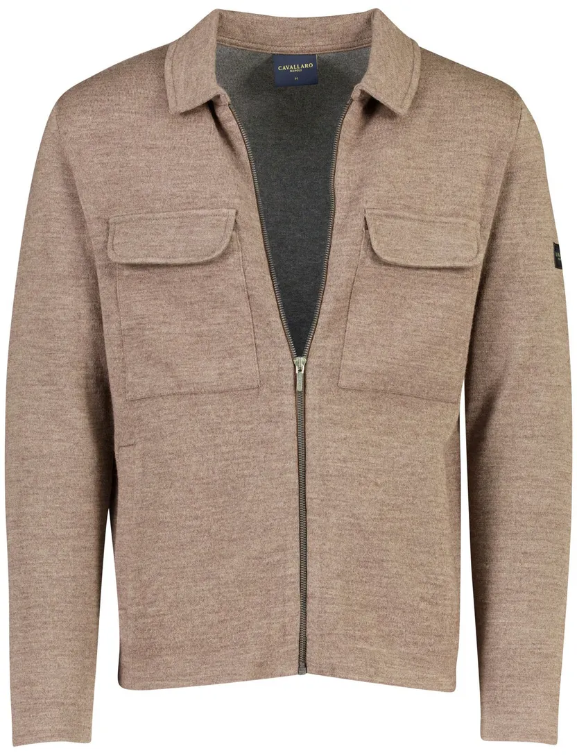 Vest Cavallaro beige wol