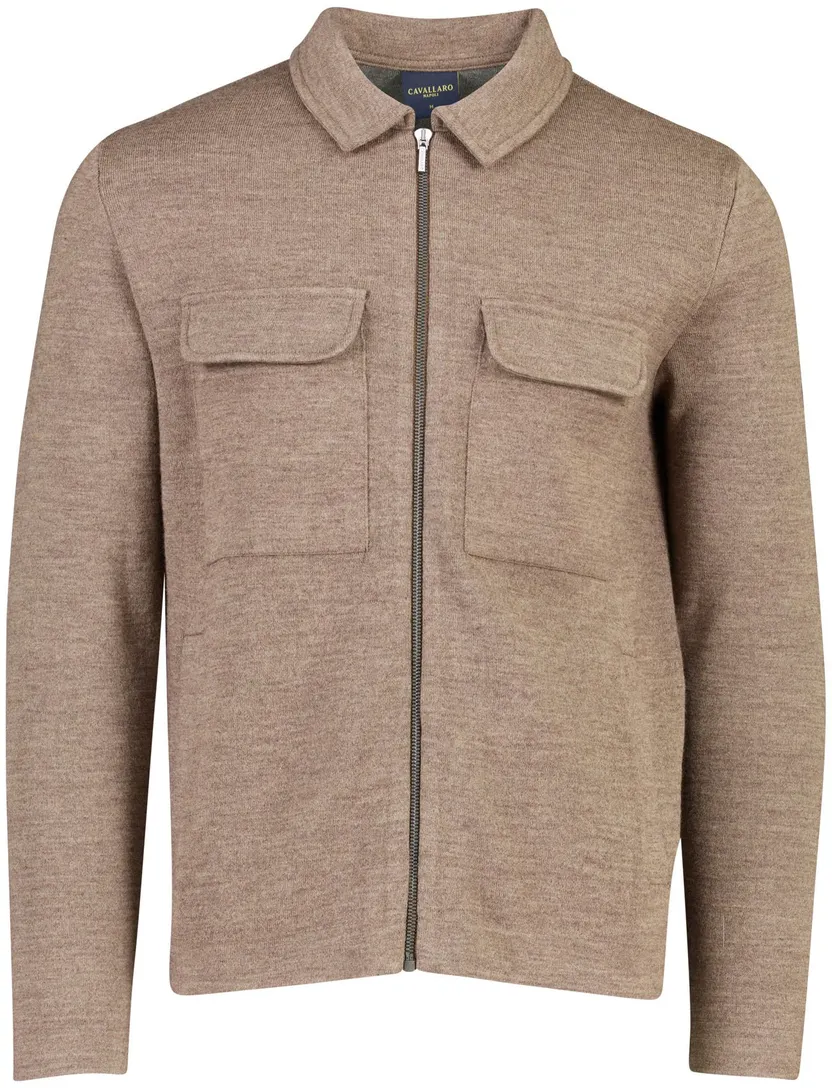 Vest Cavallaro beige wol