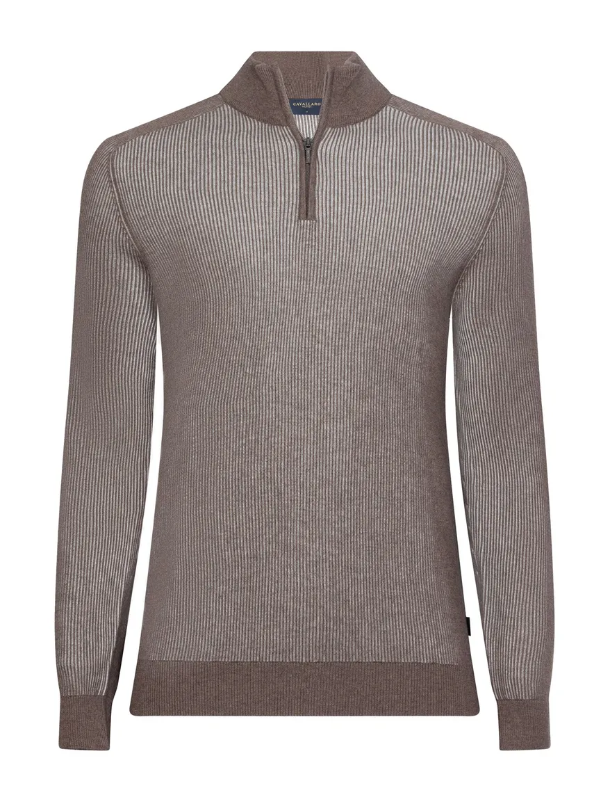 Overhemd Cavallaro bruin 110265000-Dark Taupe