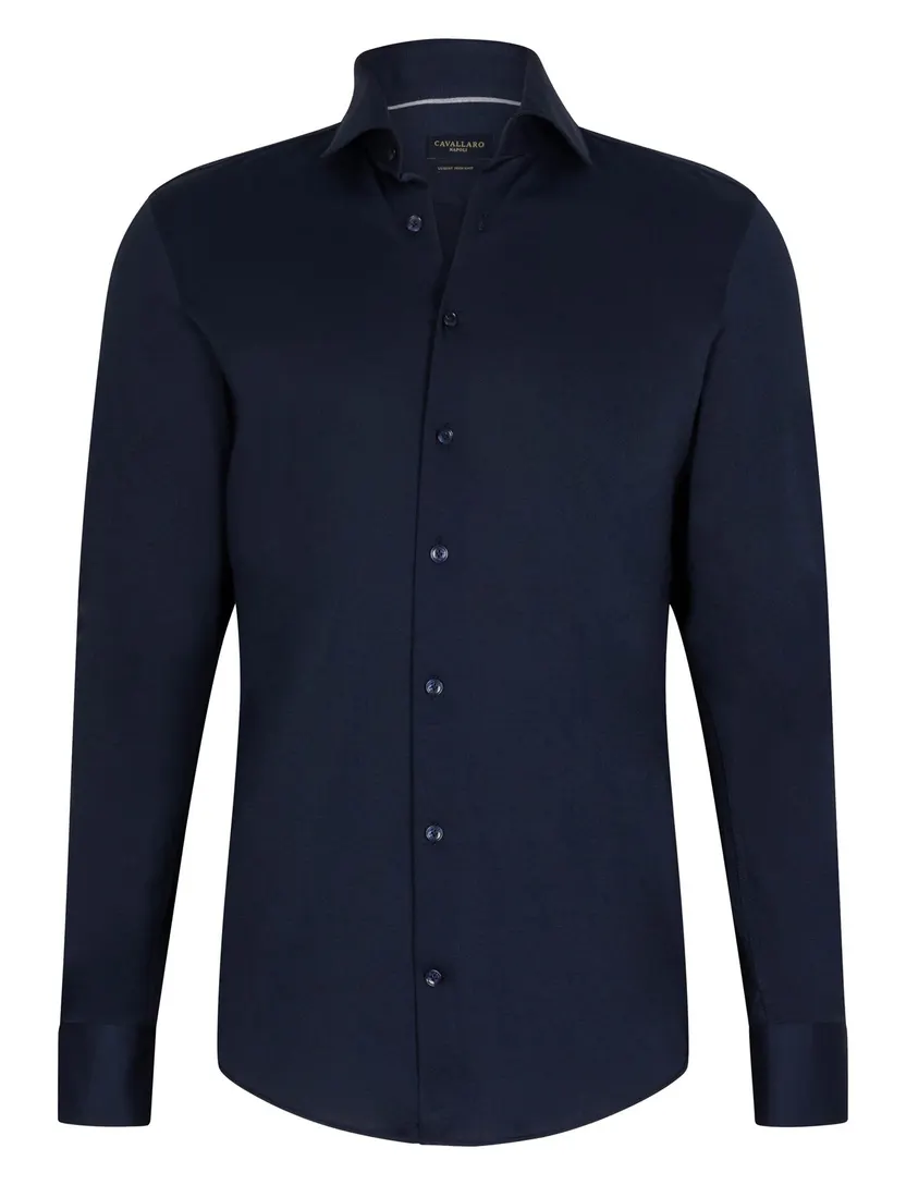Overhemd Cavallaro donkerblauw