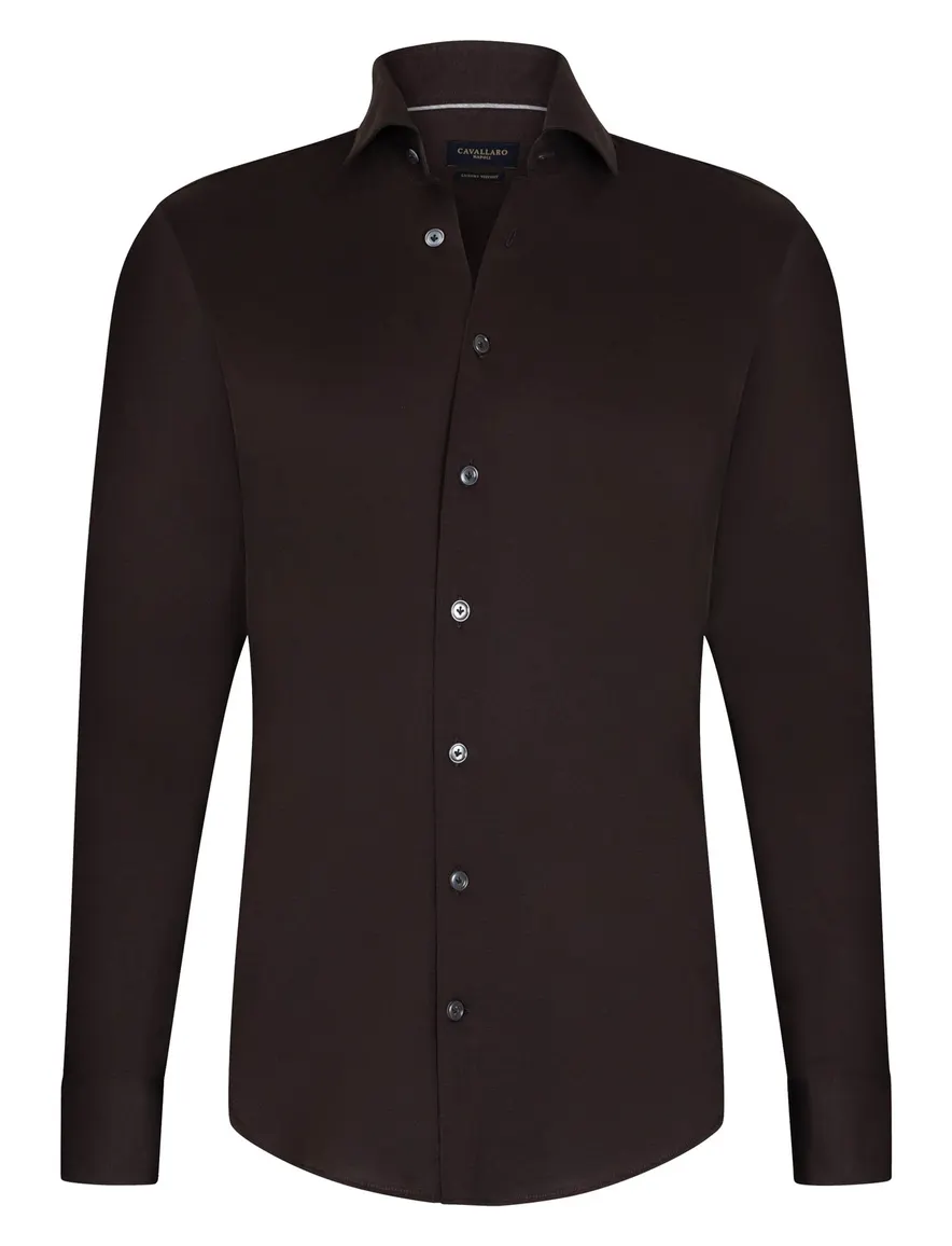 Cavallaro overhemd bruin
