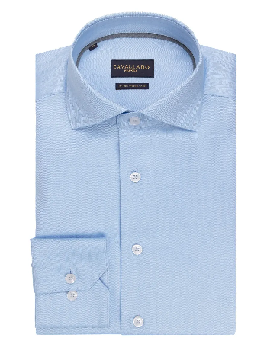 Overhemd Cavallaro lichtblauw 110265008-Light Blue