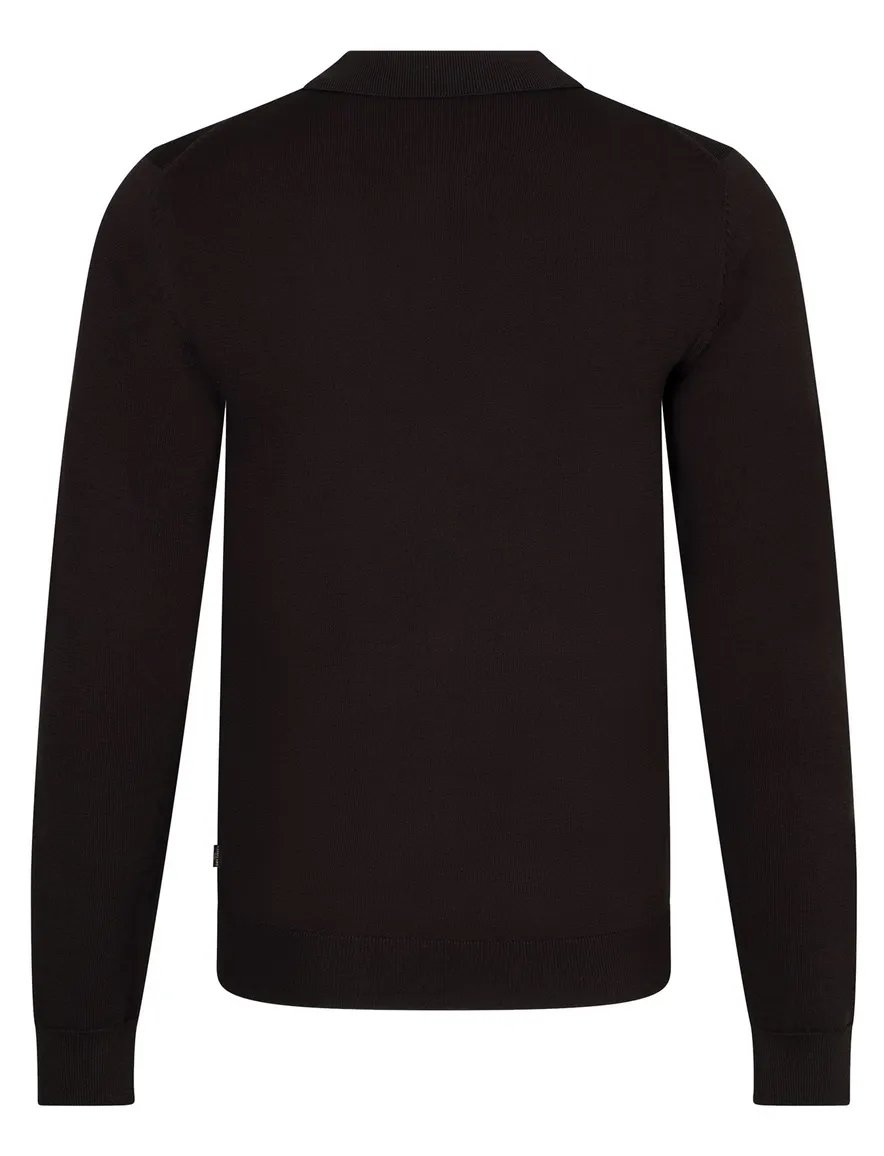 Poloshirt Cavallaro bruin 116265023-Dark Brown