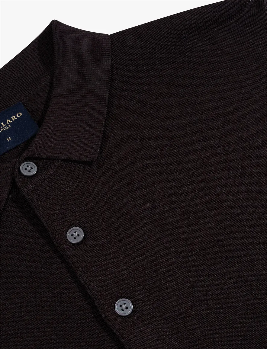 Poloshirt Cavallaro bruin 116265023-Dark Brown