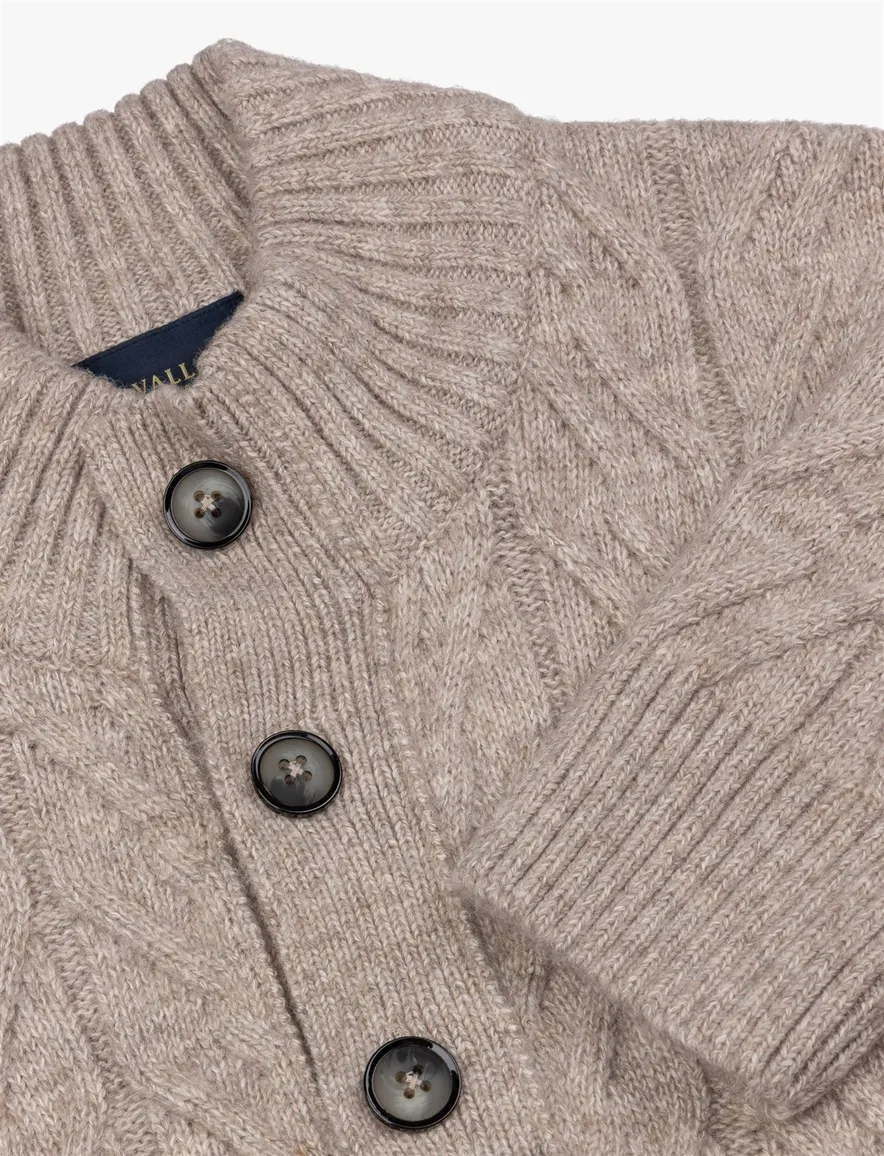 Trui Cavallaro beige 118265042-Dark Kit Melang