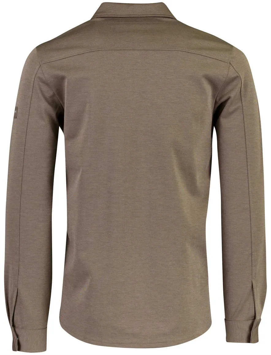 Overshirt Cavallaro bruin 123265031-Taupe Melange