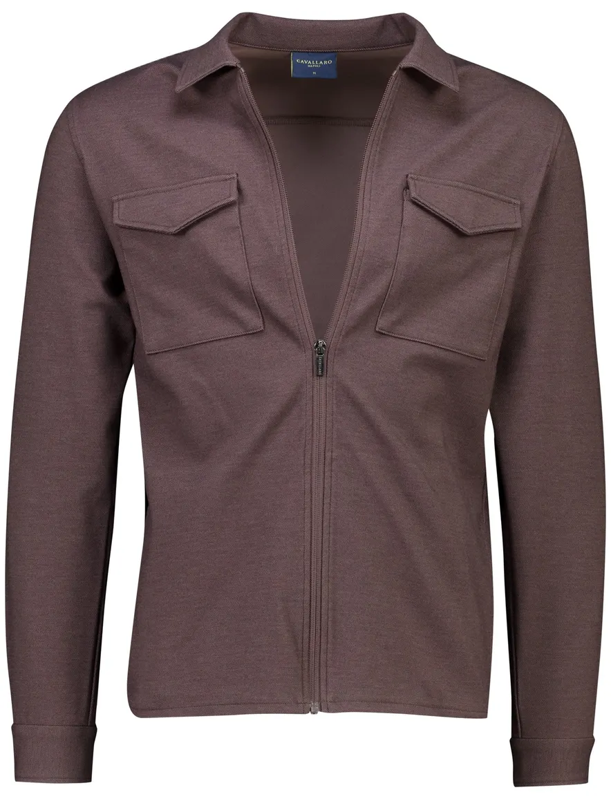 Overshirt Cavallaro bruin 123265031-Dark Brown Mela