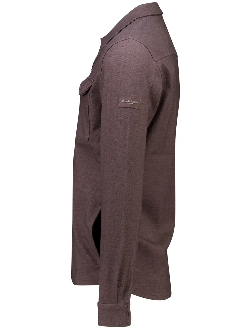 Overshirt Cavallaro bruin 123265031-Dark Brown Mela