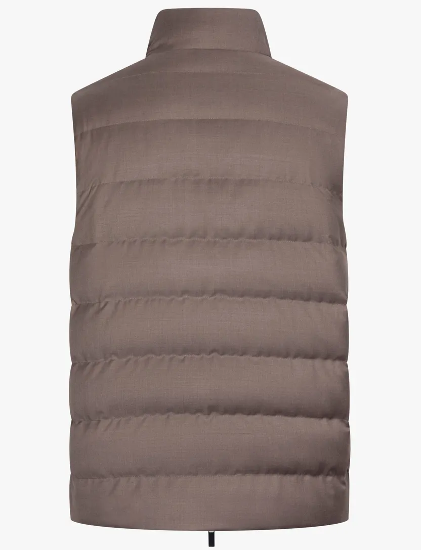 Bodywarmer Cavallaro bruin wol