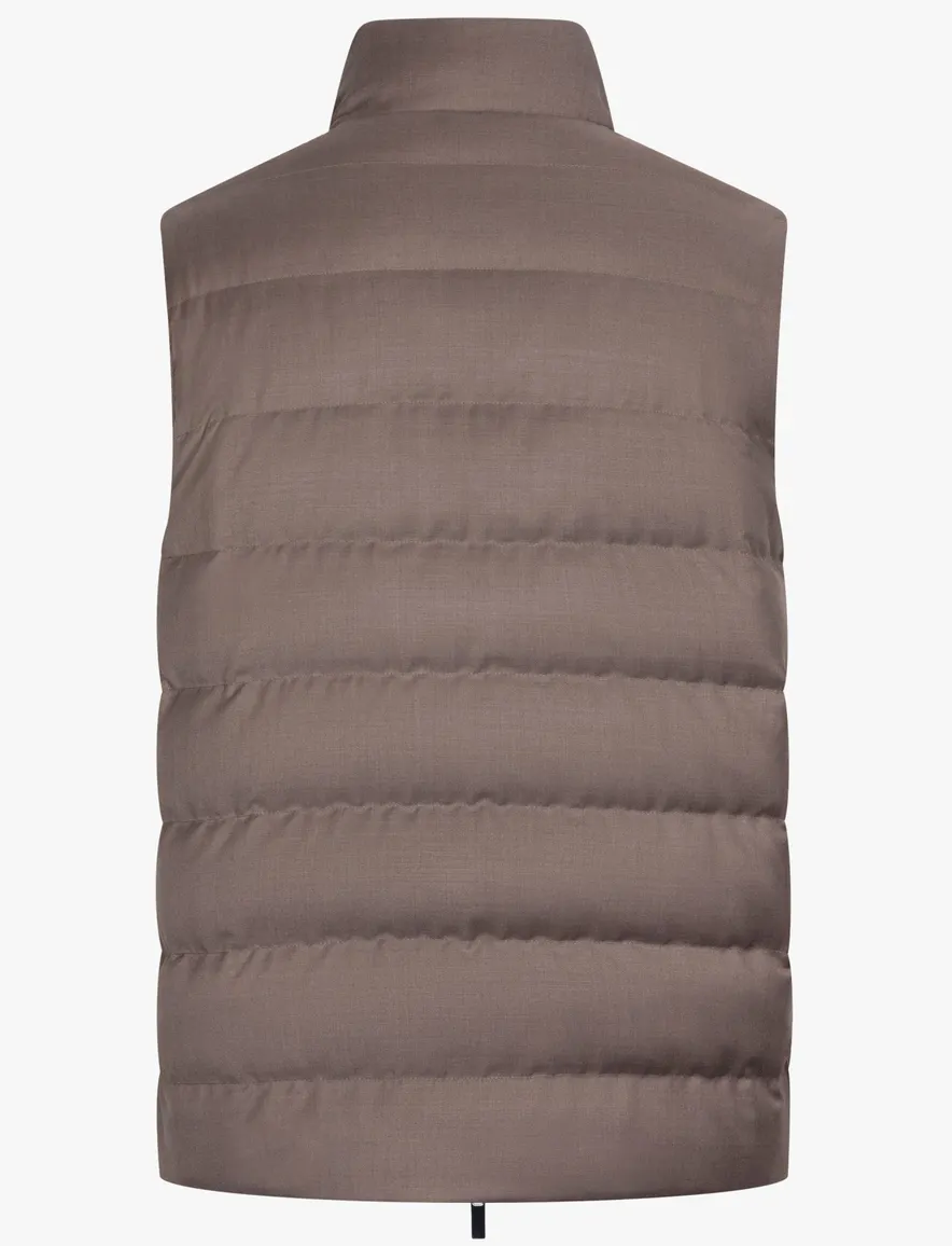 Cavallaro bodywarmer bruin wol puffer