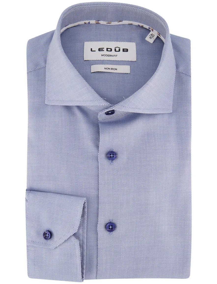 Overhemd Ledub blauw 143516-16