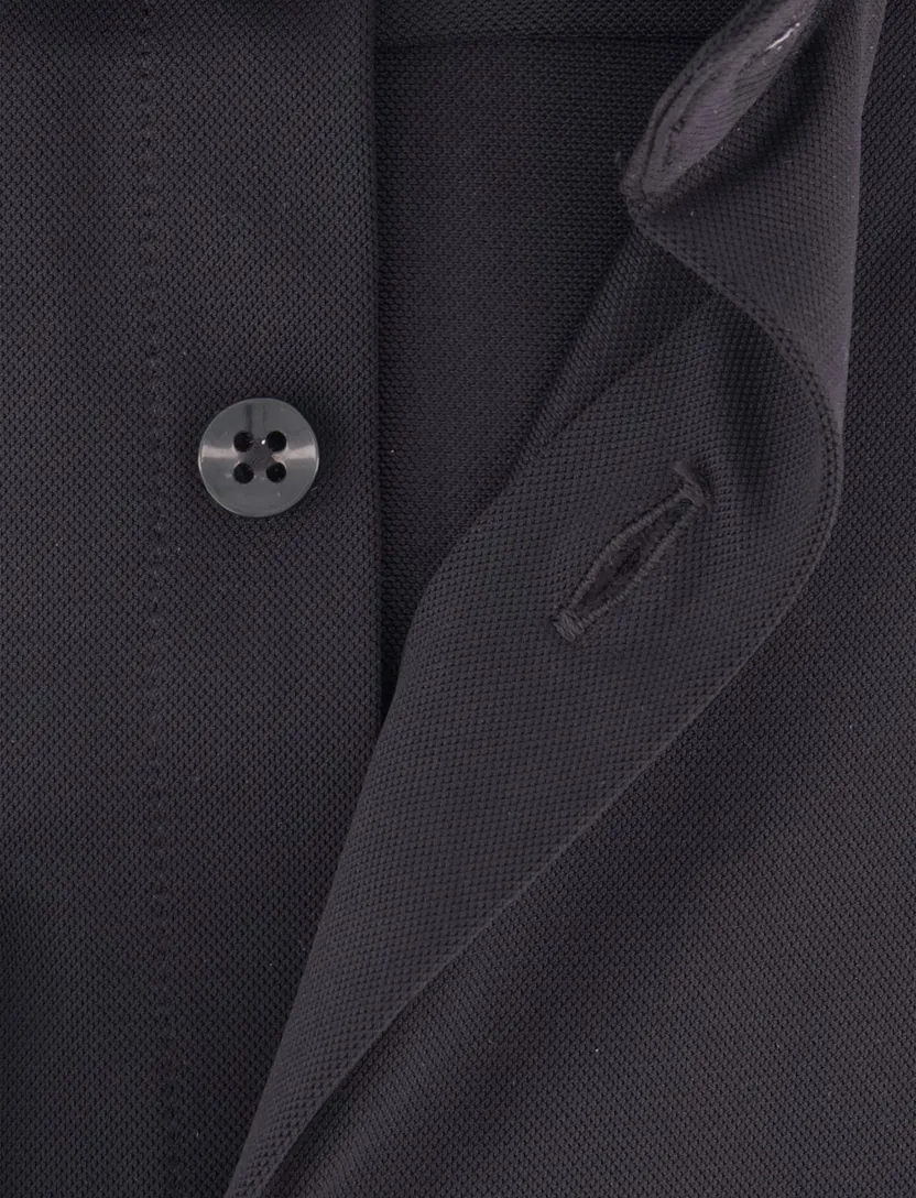 Overhemd Ledub Slim Fit zwart cutaway