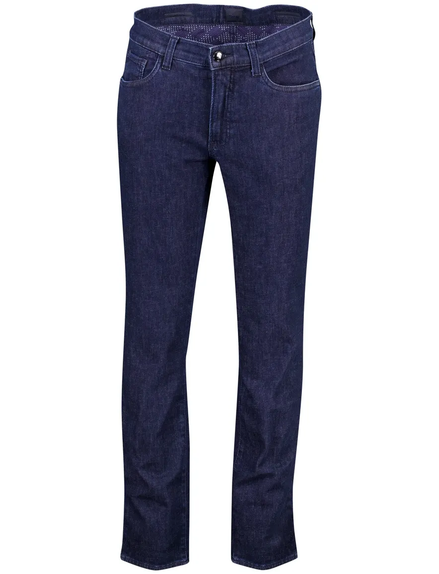 Brax 5 pocket broek donkerblauw stretch
