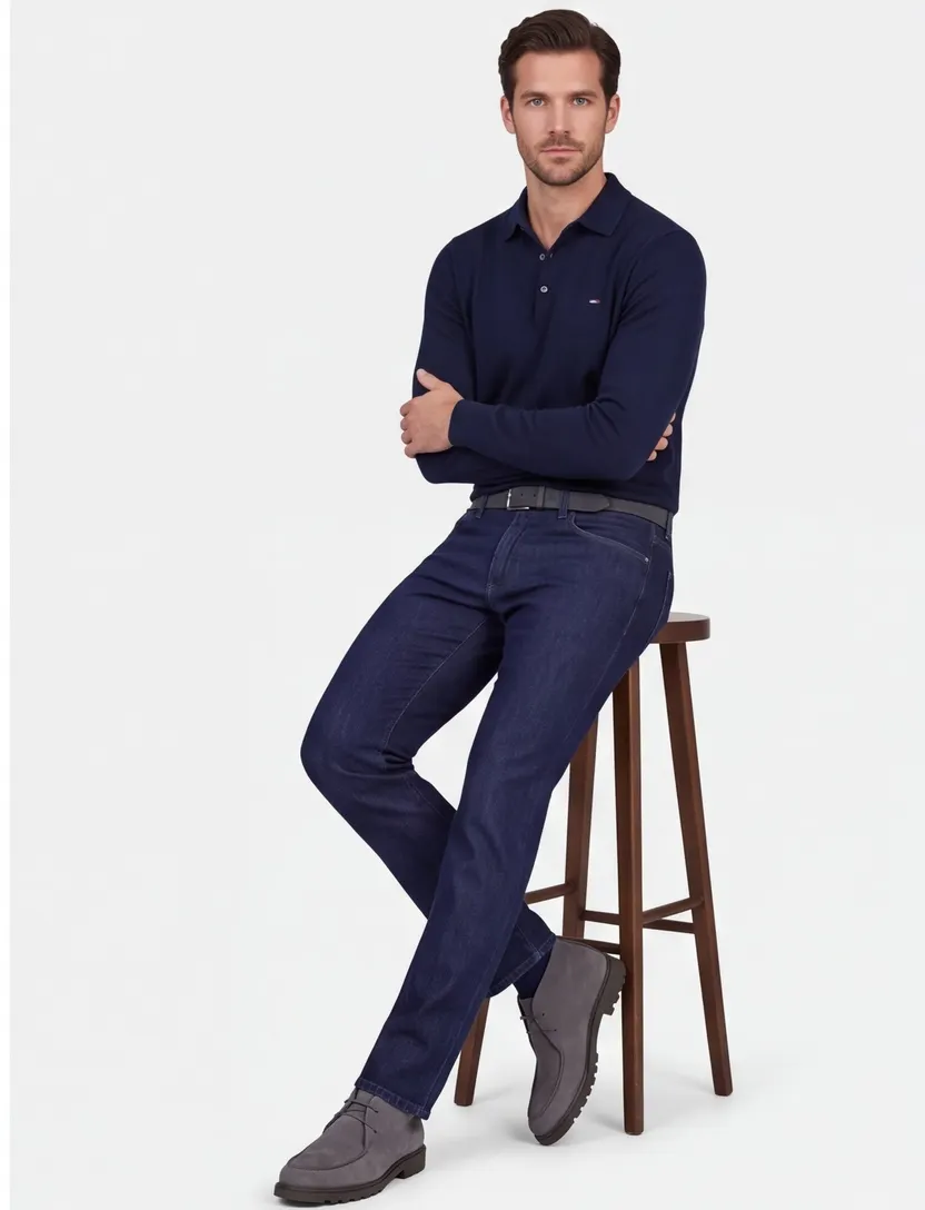 jeans Brax donkerblauw