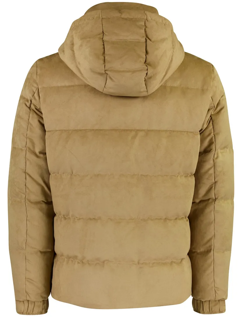 Gewatteerde jas Reset camel polyester