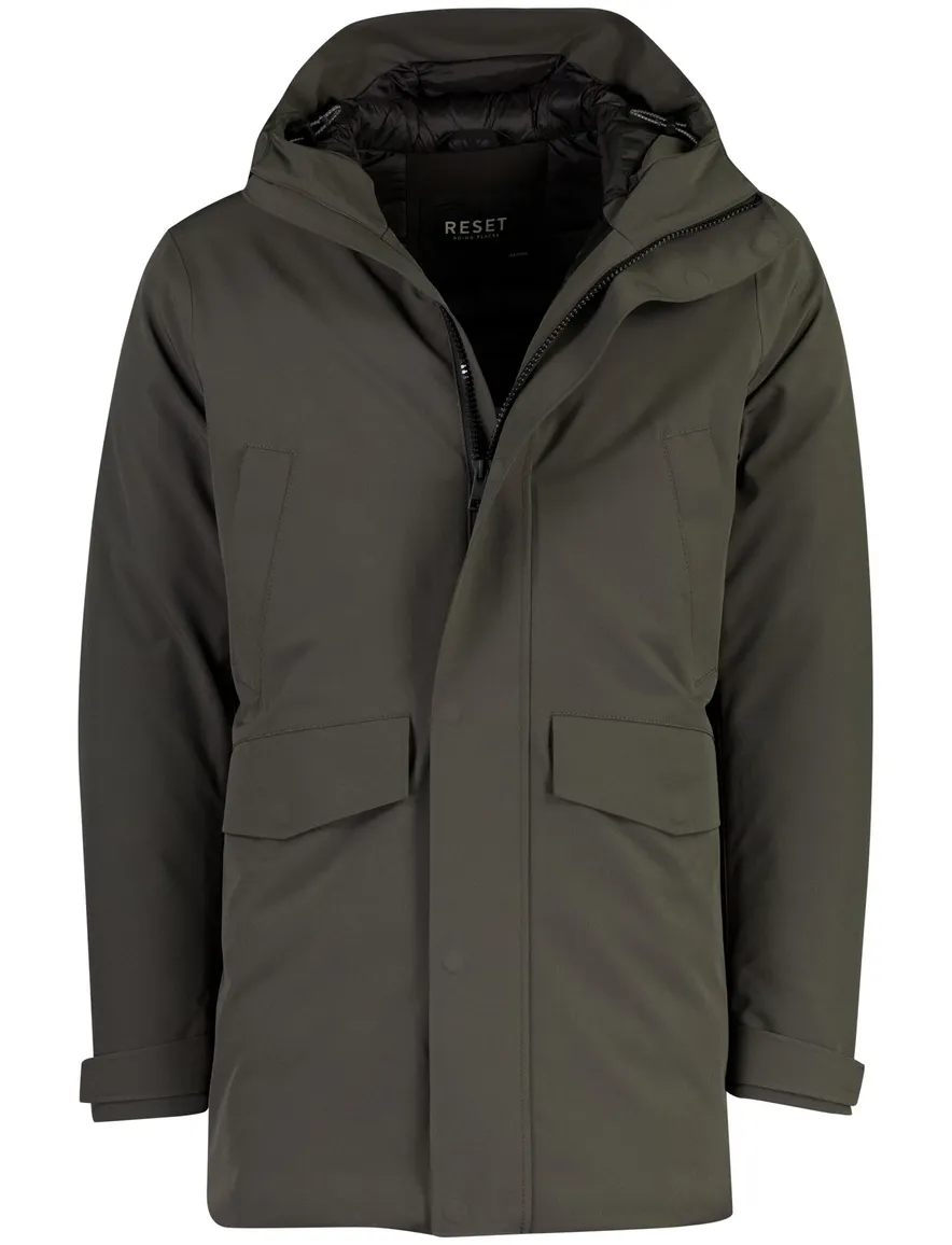 Reset parka jas antraciet waterdicht