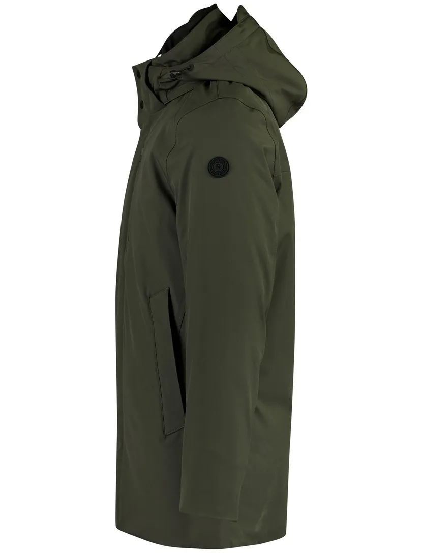 Parka jas Reset donkergroen polyester