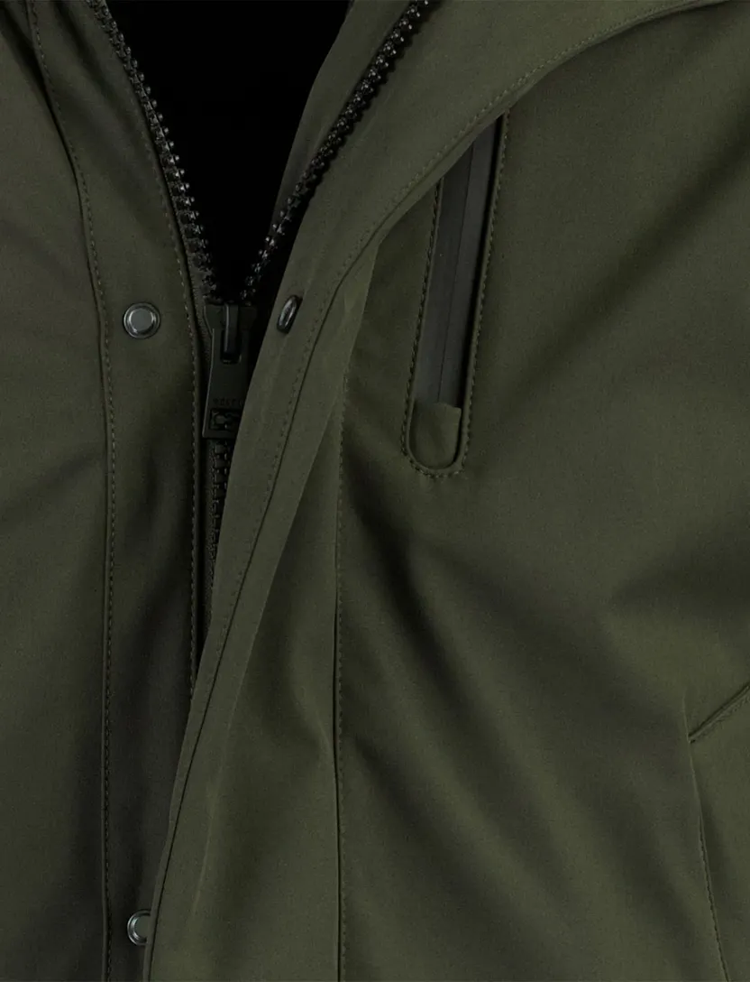 Parka jas Reset donkergroen polyester