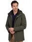 Reset parka donkergroen polyester gevoerd met borstzak