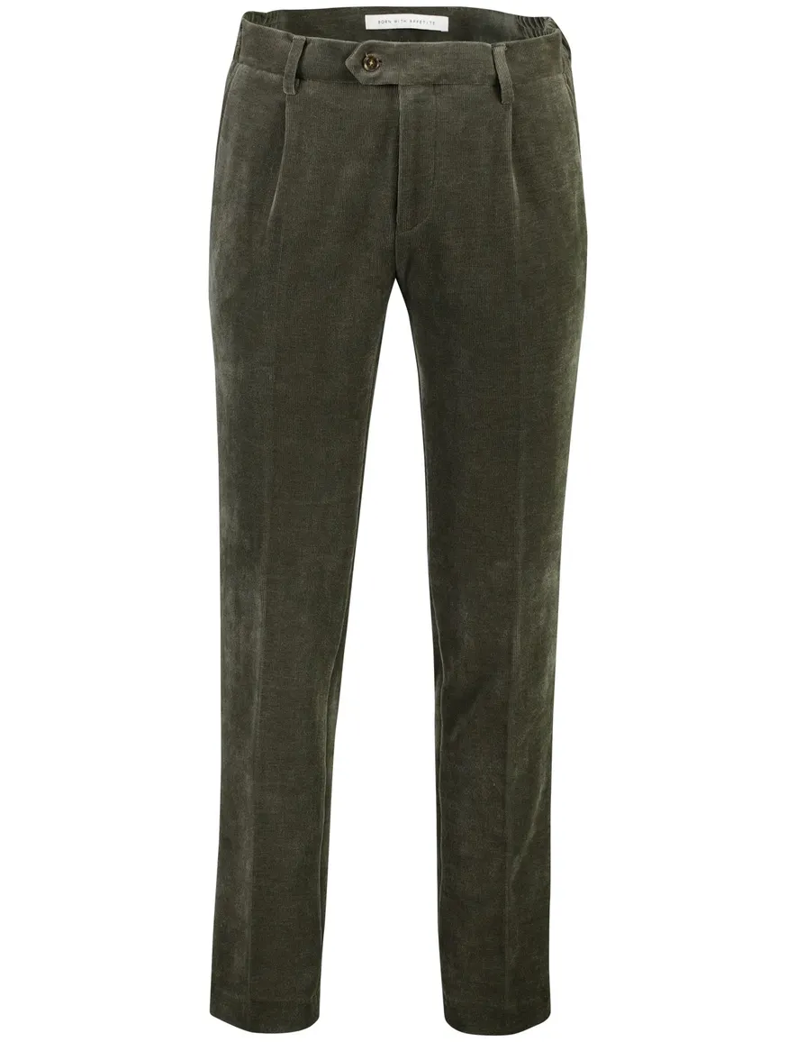Born With Appetite broek groen rib