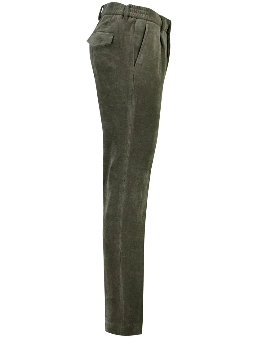 Broek Born With Appetite groen rib