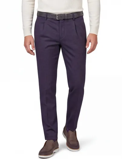 Born With Appetite Broek Born With Appetite donkerblauw flatfront model