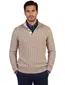 Trui Born With Appetite beige gebreid