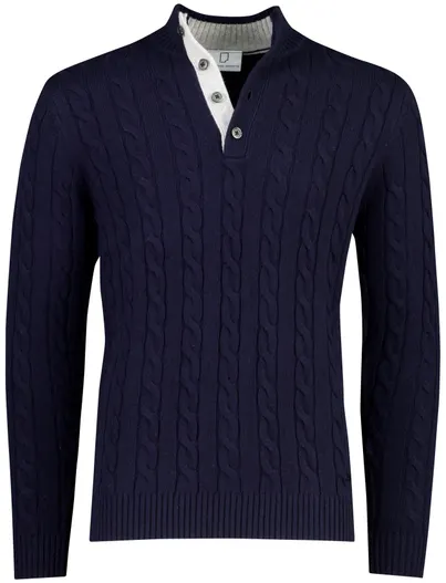 Born With Appetite Trui Born With Appetite donkerblauw nylon